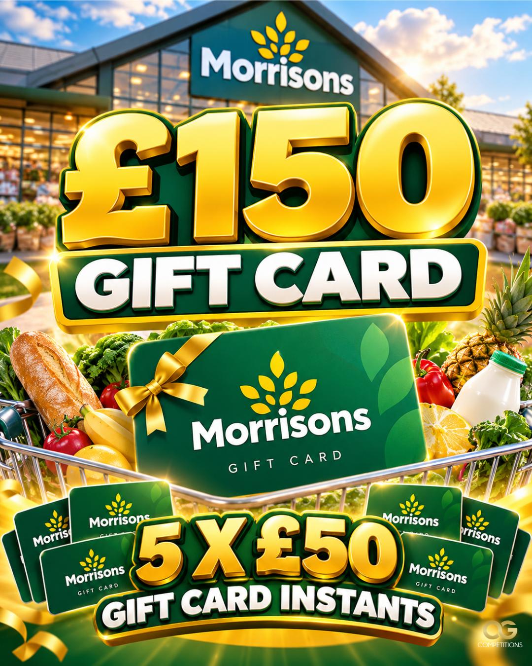 £150 Morrisons Gift Card With Instants