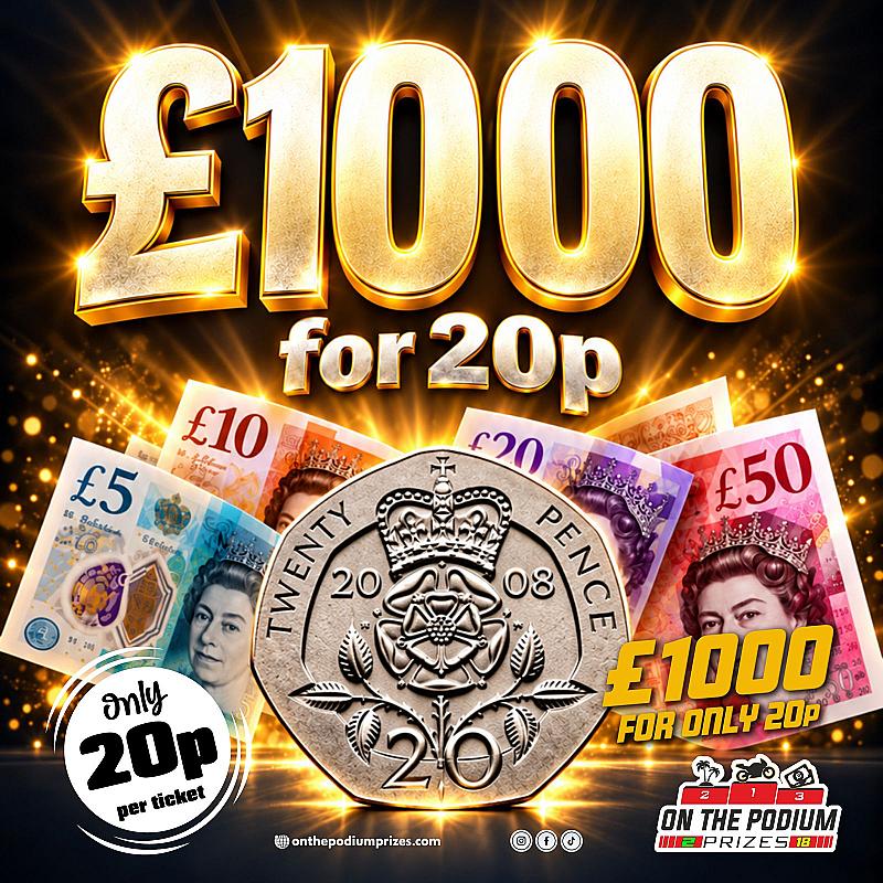 £1000 FOR JUST 20P