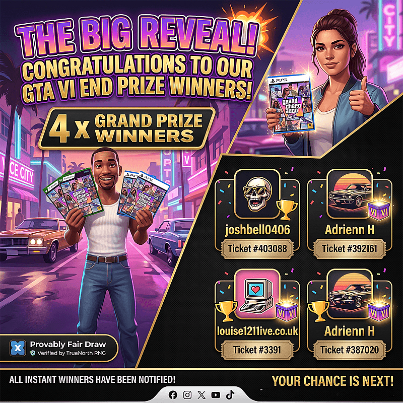🚁150 x GTA VI Instant Wins🏍️