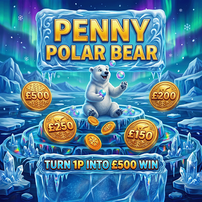 🪙PENNY POLAR BEAR 🐻‍❄️- £500 END PRIZE