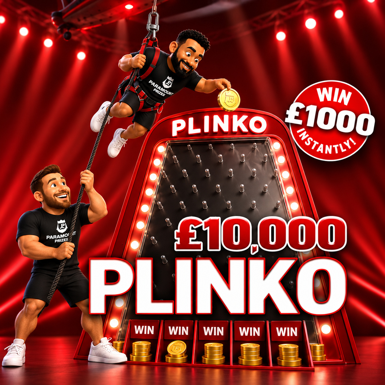 10P Paramount Plinko - £10K Total!