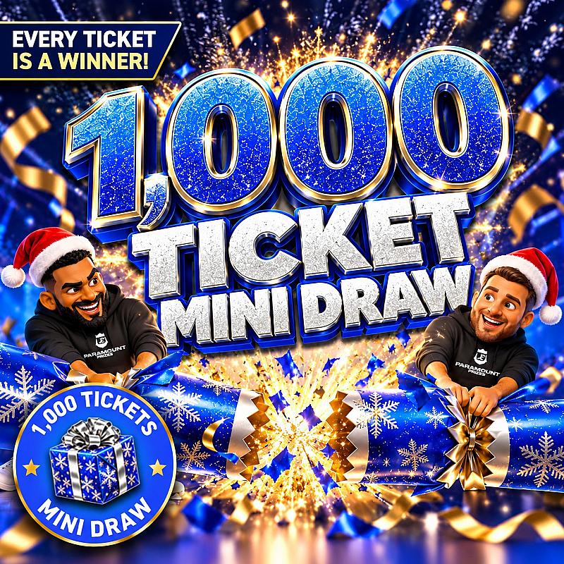 1,000 Tickets into Christmas Cracker Worth £800!