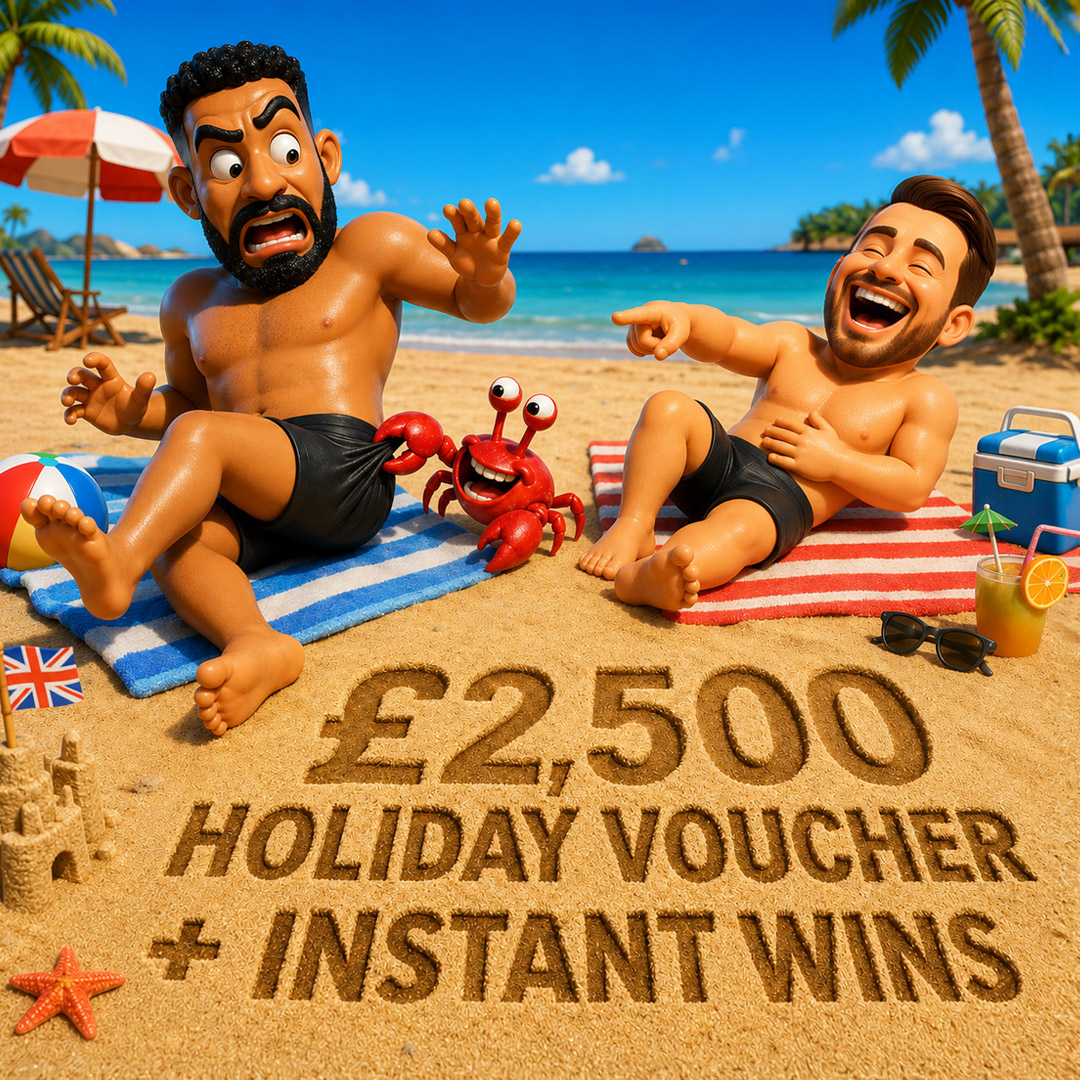 £2,500 Holiday Gift Card + £15,000 Instant Wins