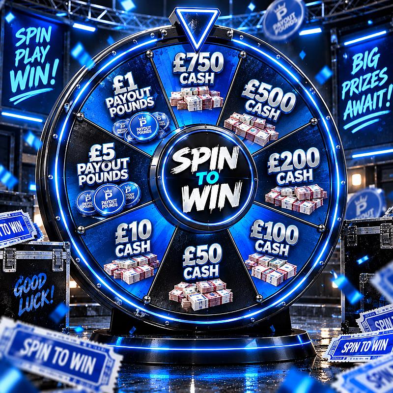 SPIN TO WIN - £250 END PRIZE