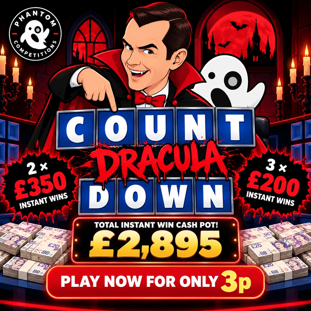 Count 'Dracula' Down - £350 instant win