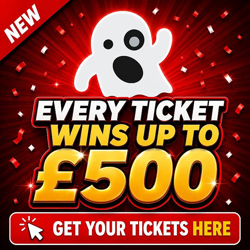 EVERY TICKET WINS! WIN UP TO £500 INSTANTLY!