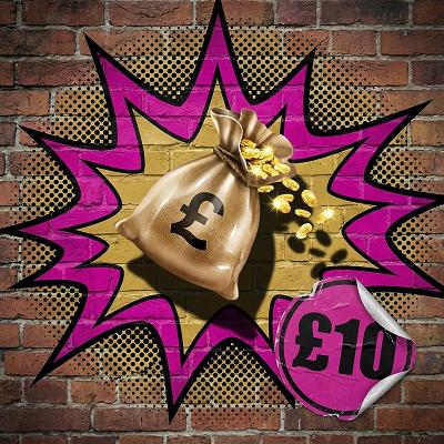 A Bag of Coins: £10 Cash