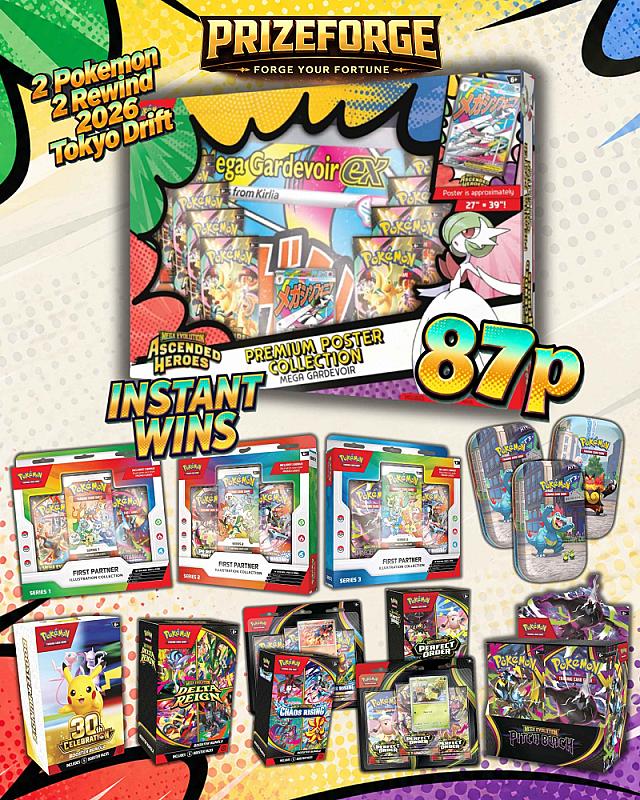 2026 REWIND 2 RELOADED: Win this Pokémon Ascended Heroes Premium Poster Collection + Instant Wins
