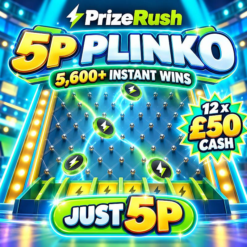 5P PLINKO – 5,600+ INSTANT WINS