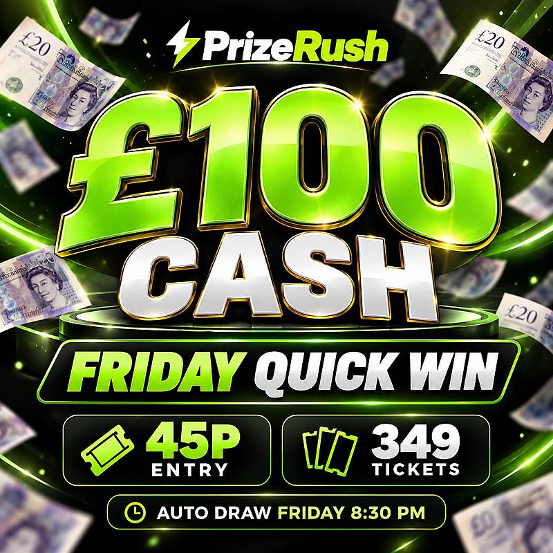 WIN £100 CASH – FRIDAY QUICK WIN