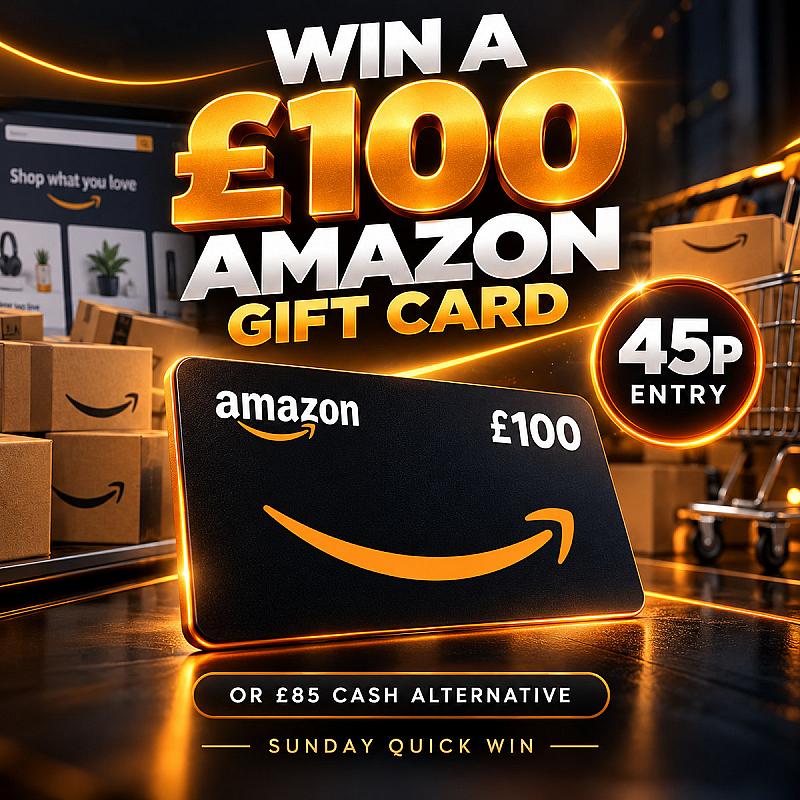 WIN A £100 AMAZON GIFT CARD – SUNDAY QUICK WIN