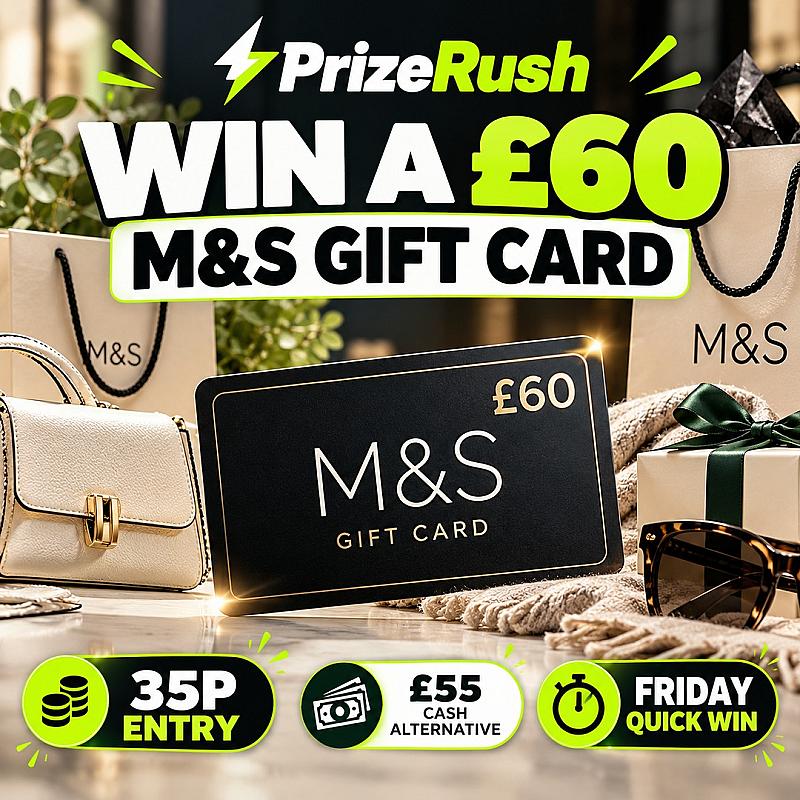 WIN A £60 M&S GIFT CARD – FRIDAY QUICK WIN