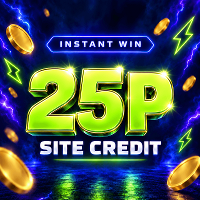 25p PrizeRush Site Credit
