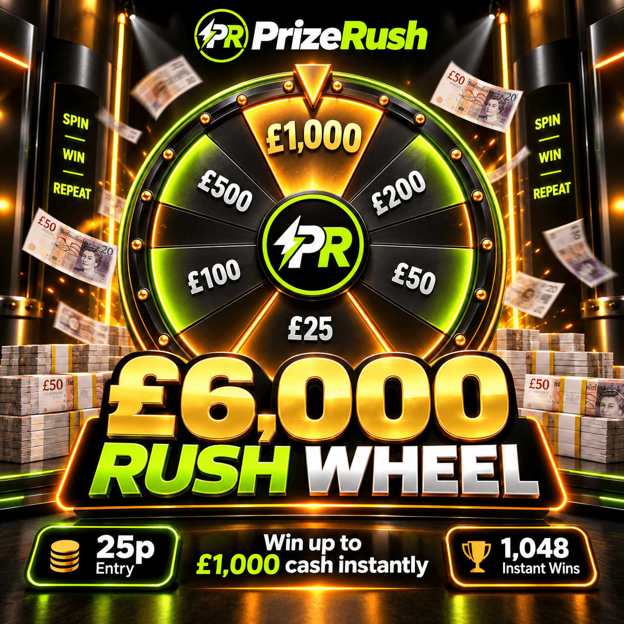 £6,000 Rush Wheel