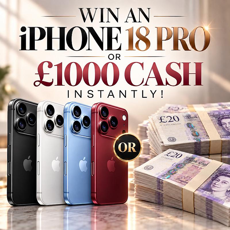 Iphone 18pro or £1000 CASH!