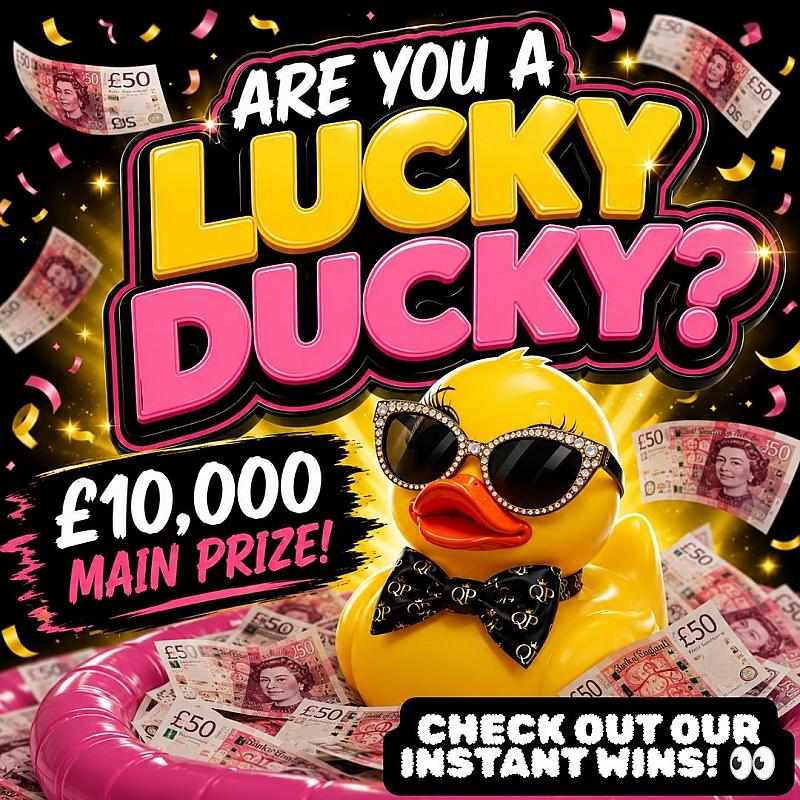 LUCKY DUCKY! £10,000 MAIN PRIZE 👀