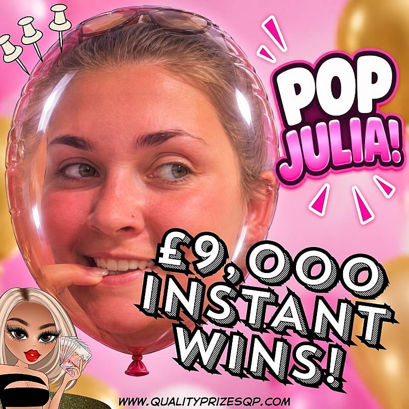 BALLOON POP!!! £1000 MAIN PRIZE £9K INSTANTS