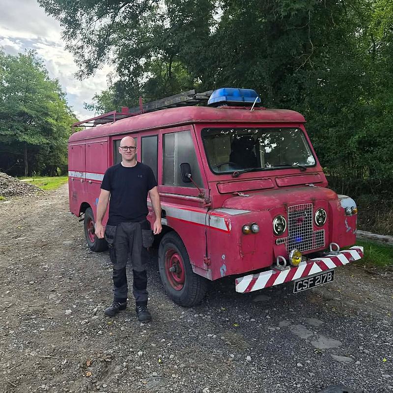 Land Rover 109 Fire Truck