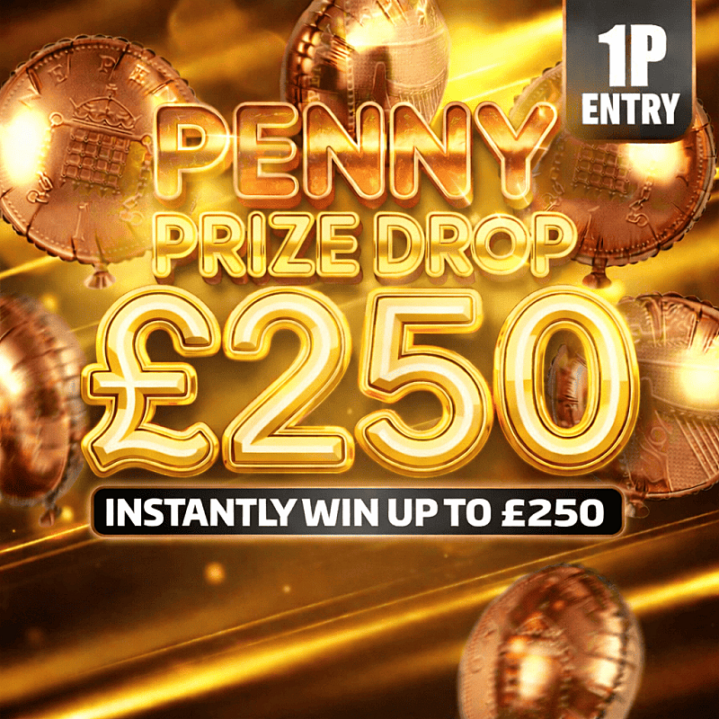 Penny Prize Drop - £250 Autodraw + £6000 of Instant Wins