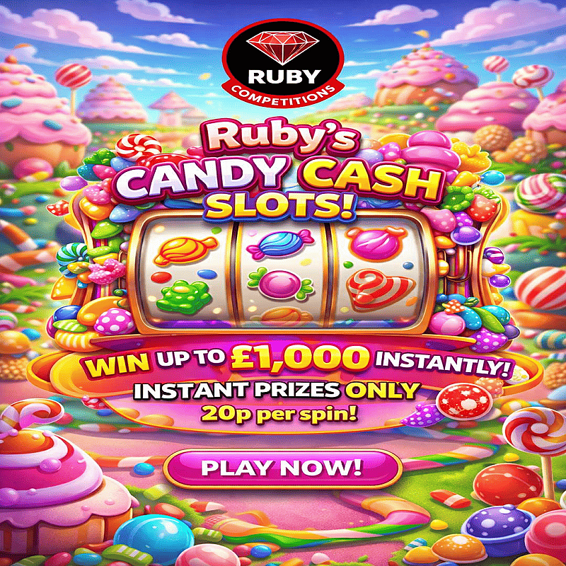 Ruby's Candy Cash Slots - Instant Win Prizes