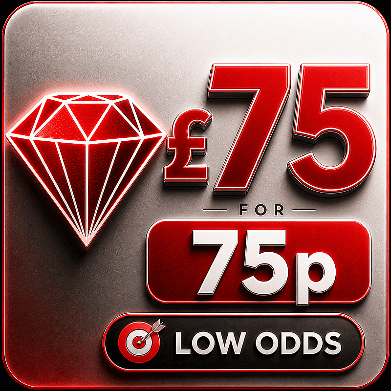 £75 for 75p LOW ODDS AUTODRAW