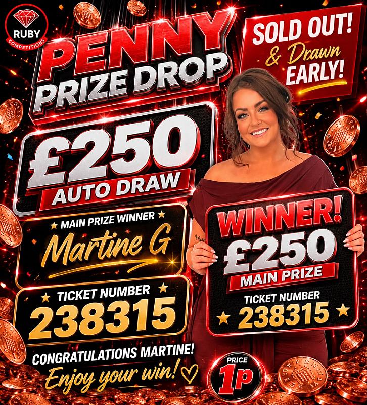 Penny Prize Drop - £250 Autodraw + £6000 of Instant Wins