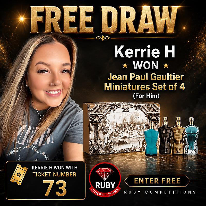 Free Draw - Jean Paul Gaultier Miniatures (set of 4 for HIM)