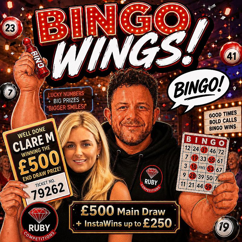 Bingo Wings - £500 Main Draw + InstaWins up to £250