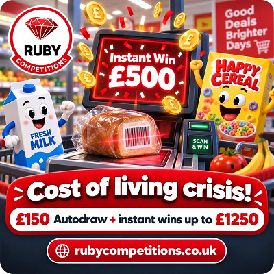 Cost of Living Crisis! - £150 Autodraw + Instawin up to £1250!