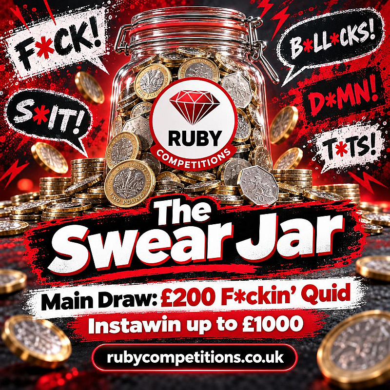 The Swear Jar - £200 Main Draw + Instawin up to £1000