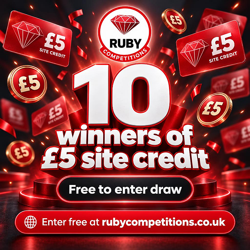 10 Winners of £5 Site Credit - Free Draw