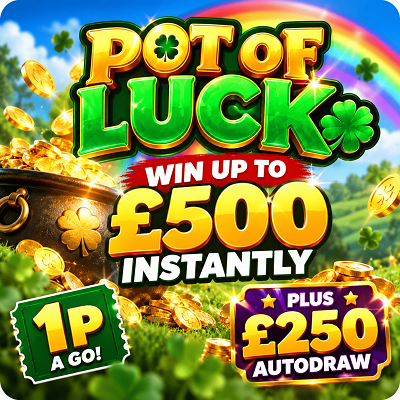 Pot Of Luck - £250 Autodraw + Instawin up to £500