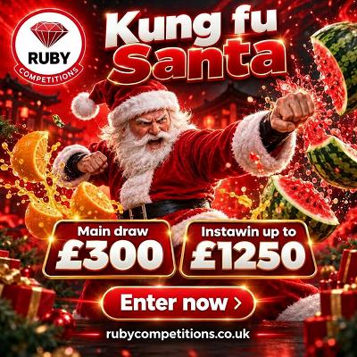 Kung Fu Santa - £300 Main Draw + Instawins up to £1250