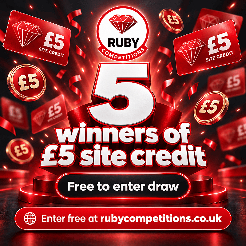 Free Draw - 5 Winners of £5 Site Credit