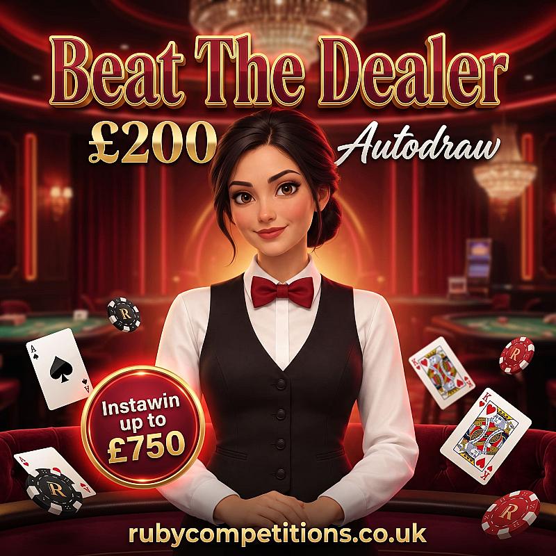 Beat The Dealer - £200 Autodraw + Instawin up to £750