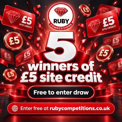 Free Draw - 5 Winners of £5 Site Credit