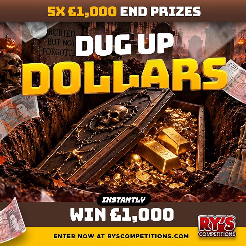 Dug Up Dollars - Win up to £1,000 Instantly