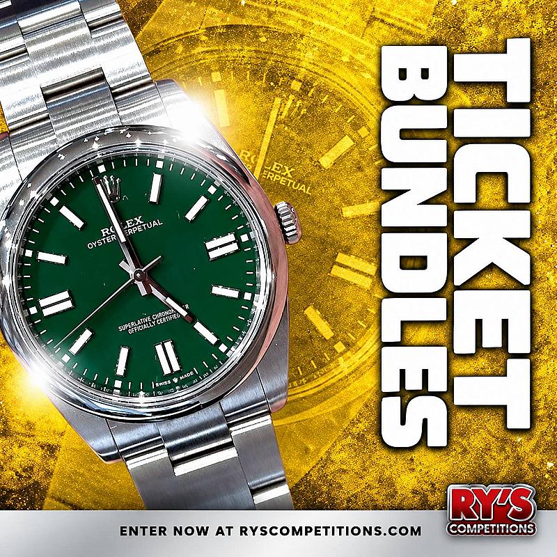2025 ROLEX OYSTER 41MM! TICKET BUNDLES