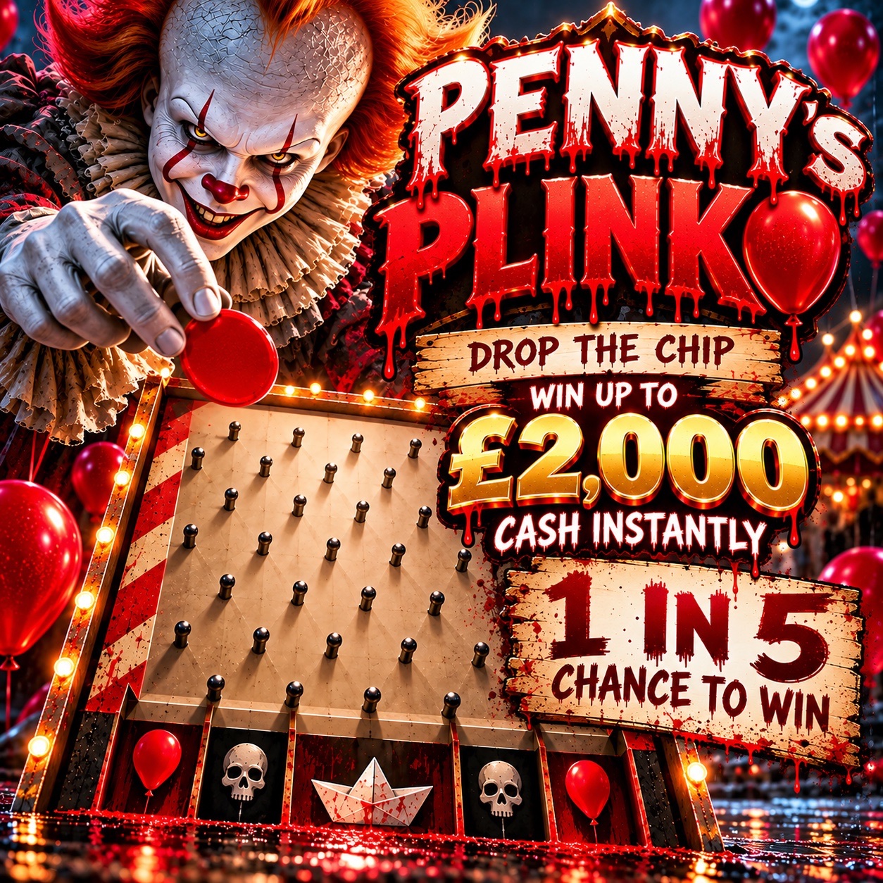 Penny Plinko - Win Upto £2,000 Cash