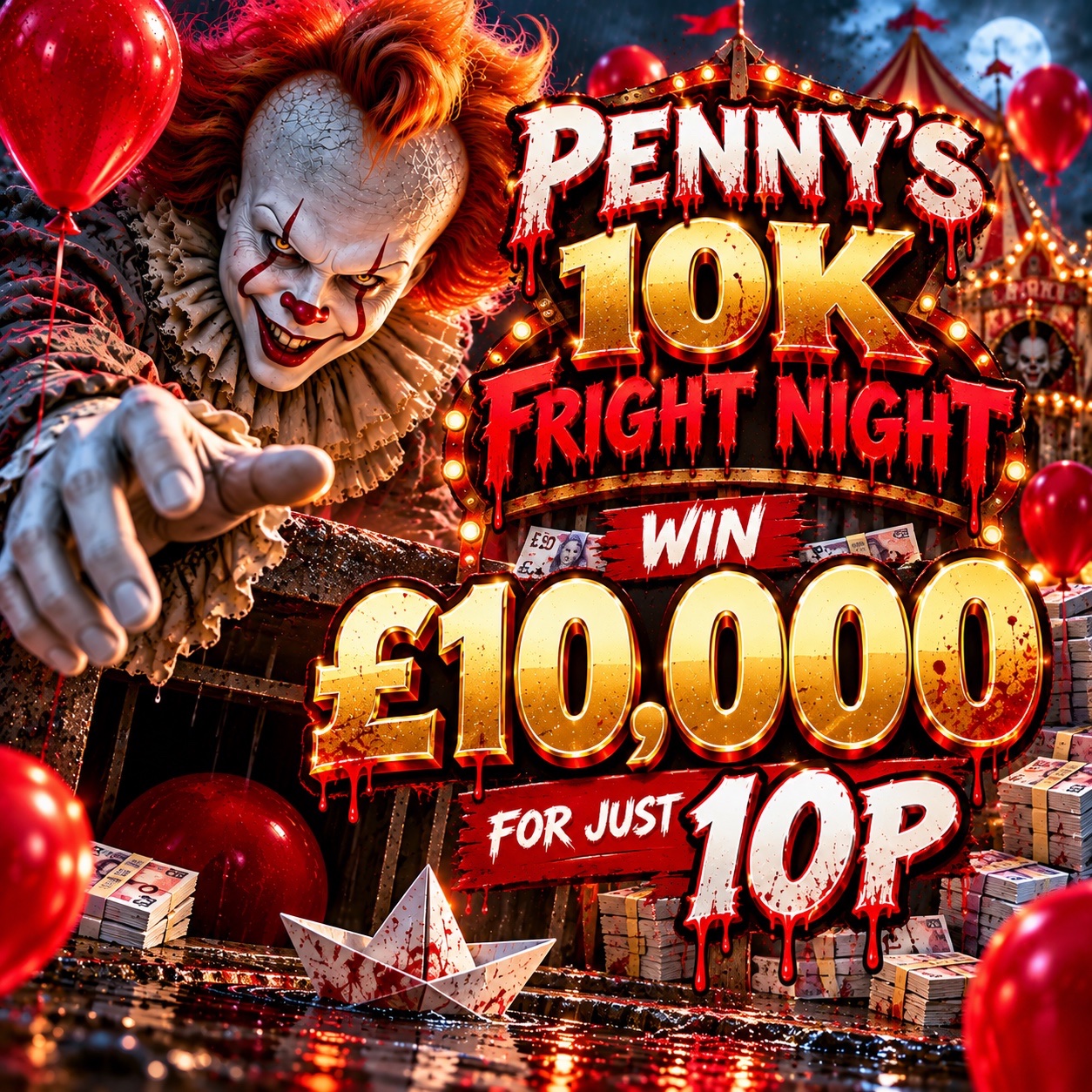 Penny's 10k Fright Night - £10,000 for 10p!