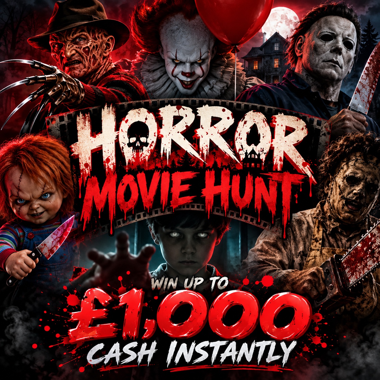 Horror Movie Hunt - Win Upto £1,000 Cash