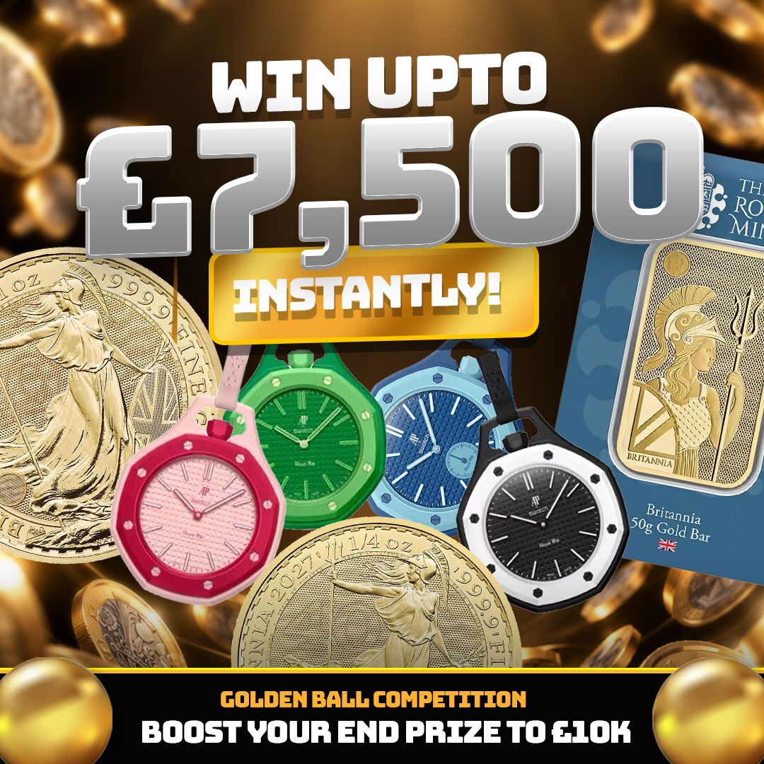 WIN UP TO £7500 INSTANTLY