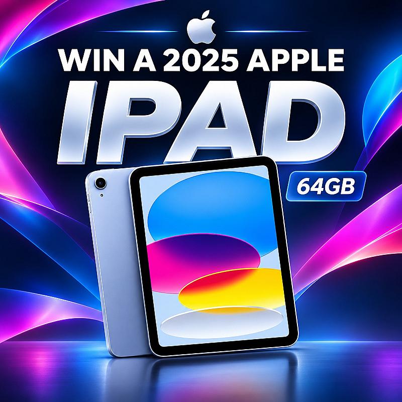 WIN A BRAND-NEW APPLE iPAD!