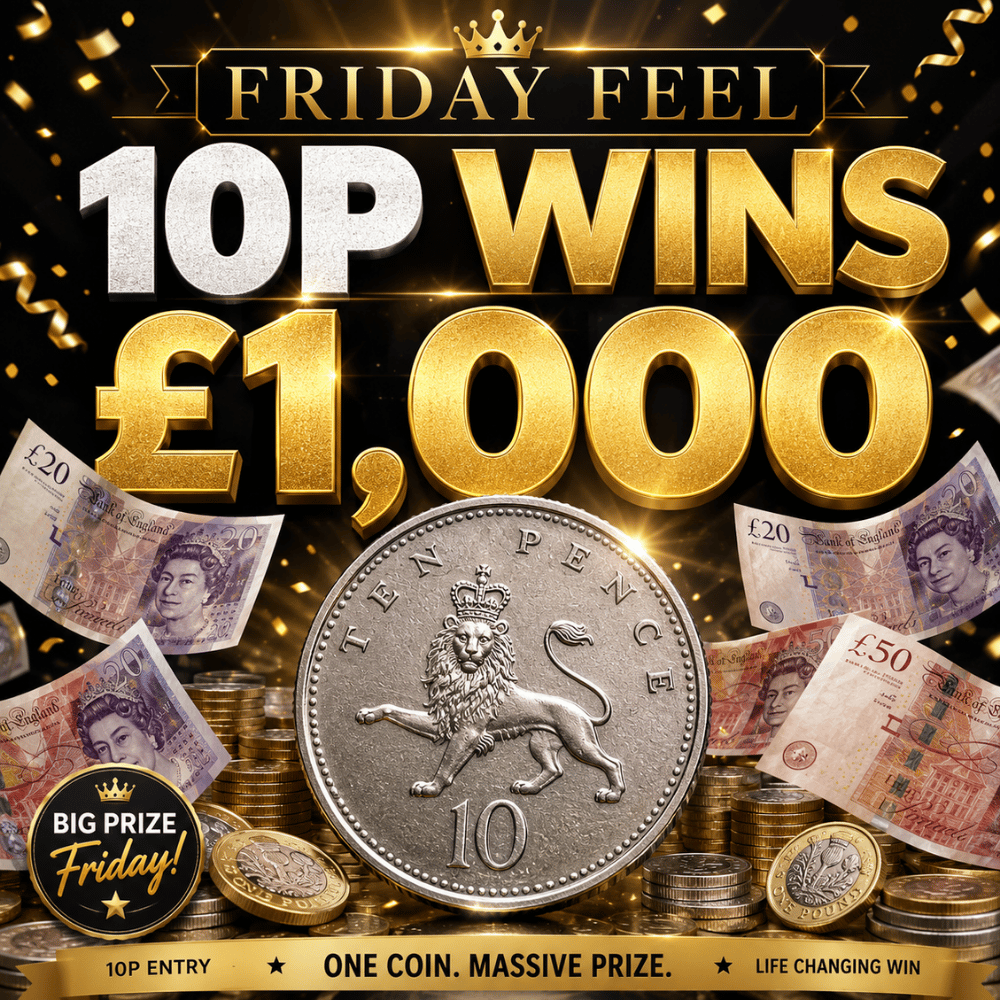10P WINS £1,000 *AUTO DRAW* 25/09/2026