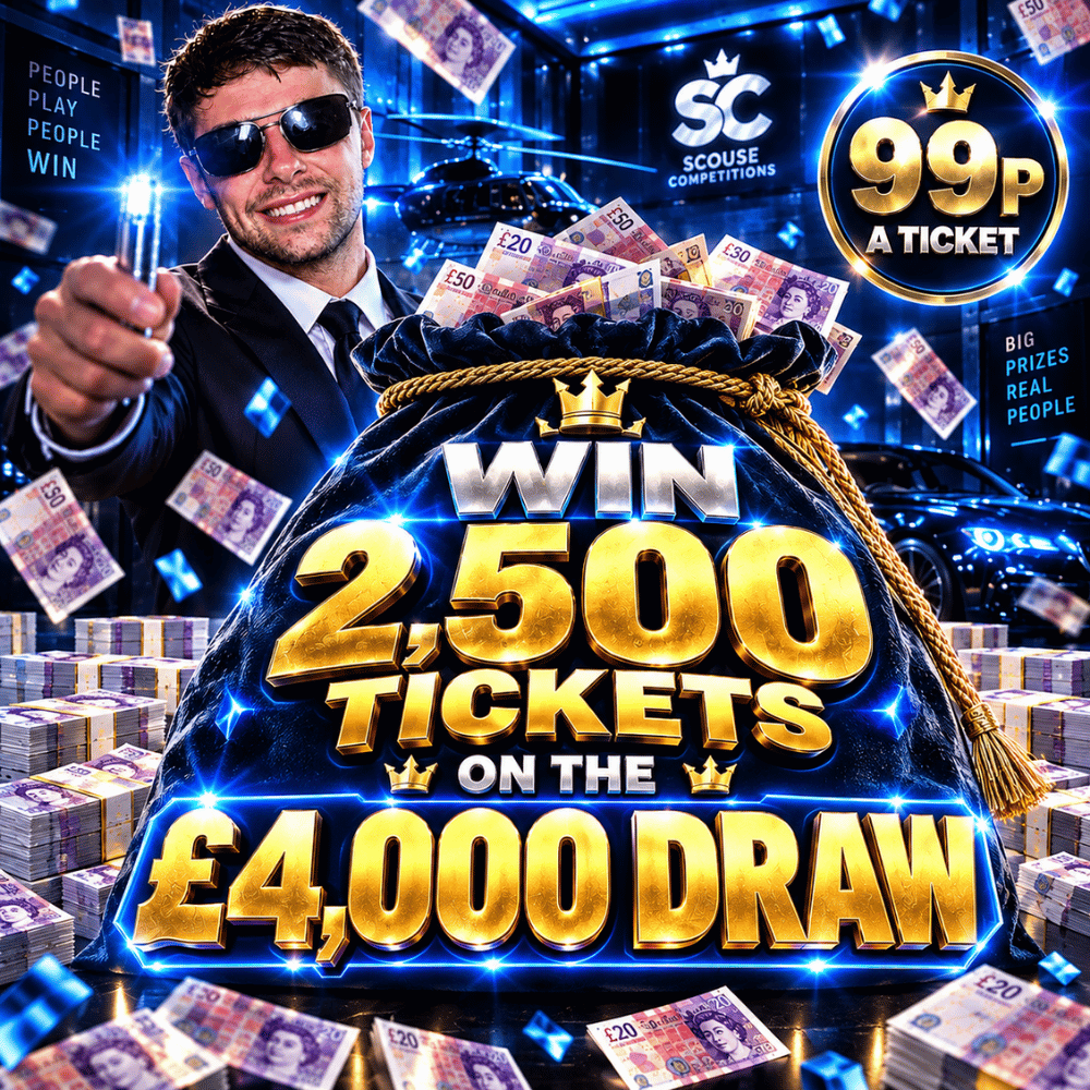 WIN 2,500 TICKETS IN THE £4,000 DRAW #1 *AUTO DRAW*