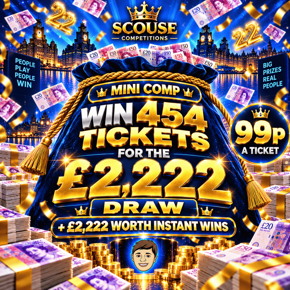 WIN 454 TICKETS IN THE £2,222 DRAW #2 *AUTO DRAW*