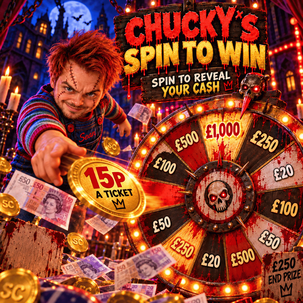 CHUCKYS SPIN TO WIN £15,000 PRIZE POT - £250 END PRIZE