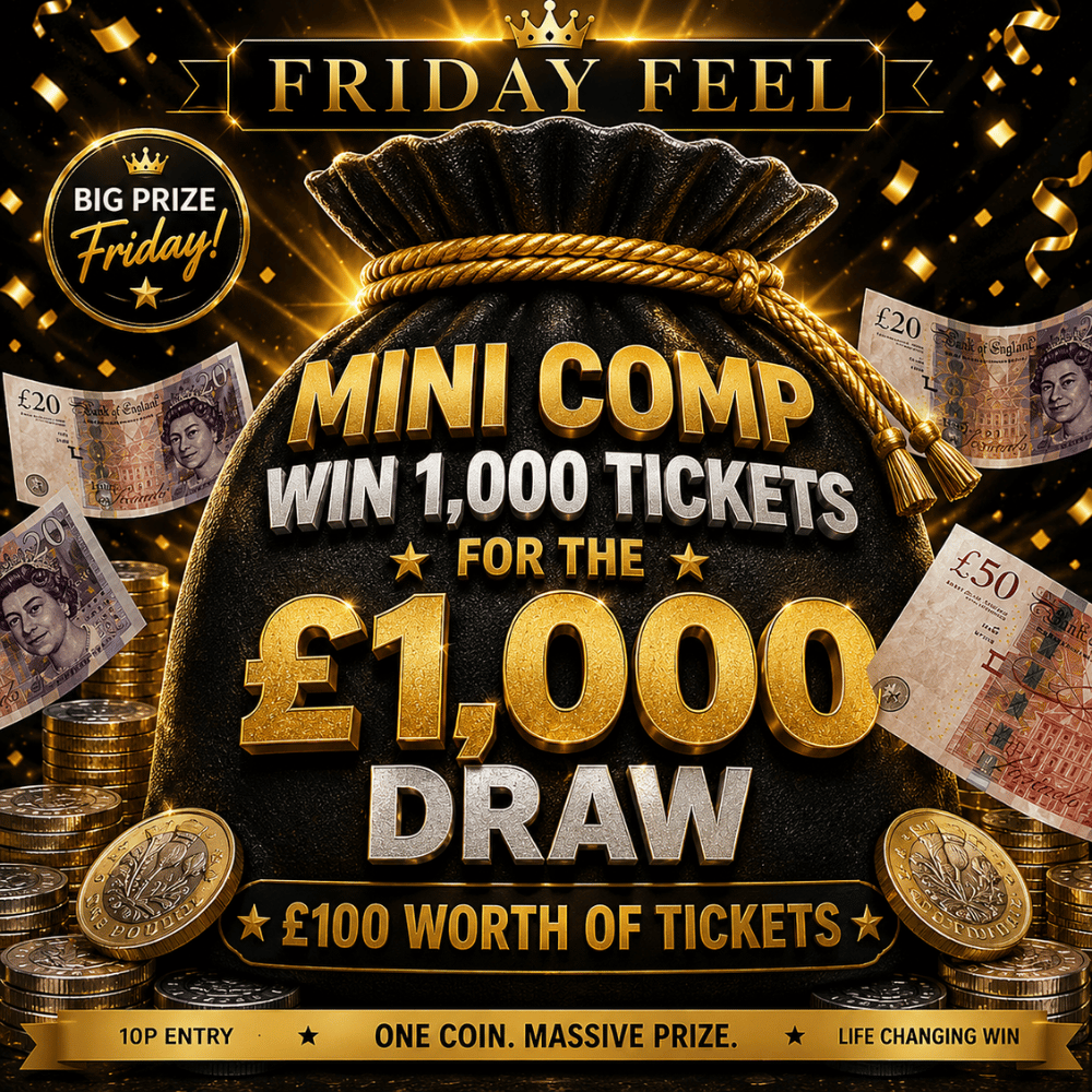 WIN 1,000 TICKETS IN THE £1,000 DRAW #1 *AUTO DRAW*