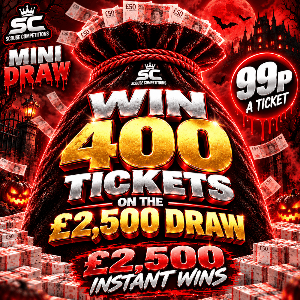 WIN 400 TICKETS IN THE £2,500 DRAW #1 *AUTO DRAW*