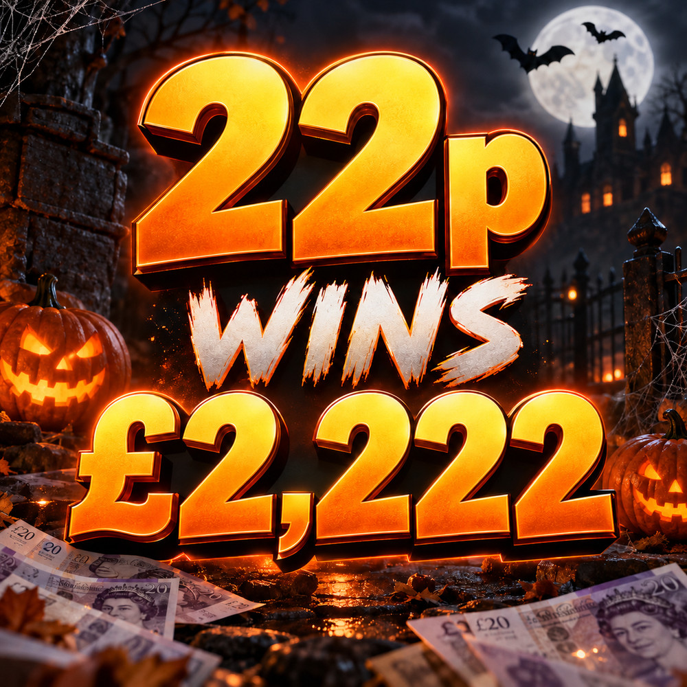 22P WINS £2,222